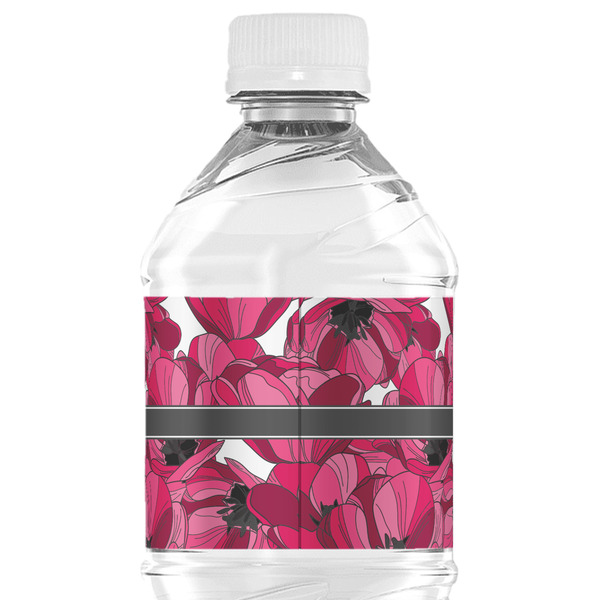 Tulips Water Bottle Label - Back View