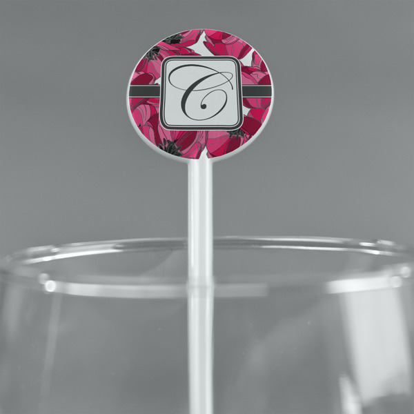 Tulips White Plastic 5.5" Stir Stick - Round - Main