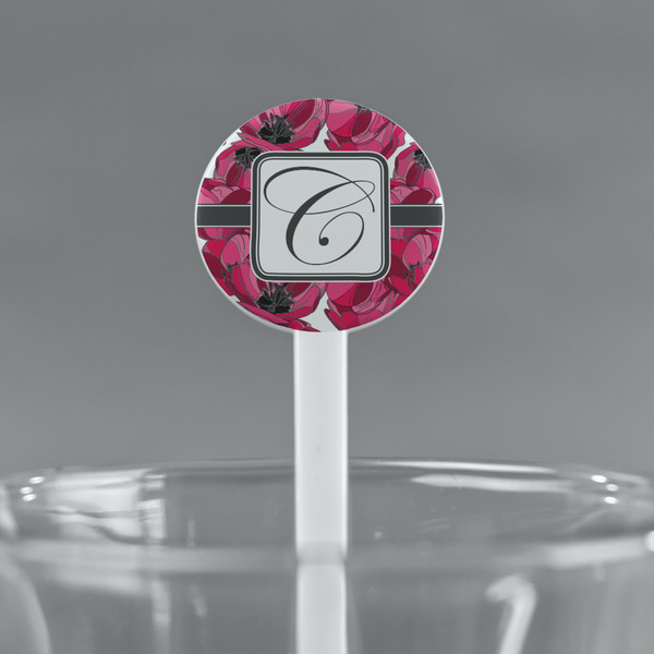 Tulips White Plastic 7" Stir Stick - Round - Main