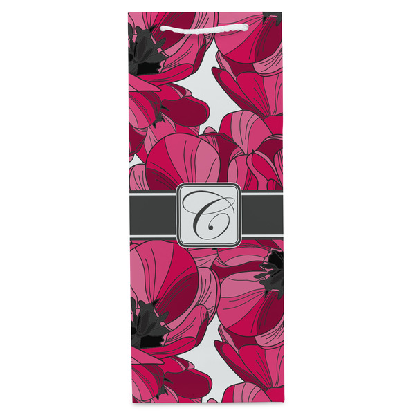 Tulips Wine Gift Bag - Gloss - Front