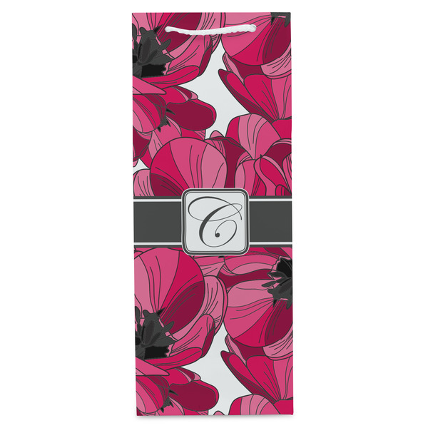 Tulips Wine Gift Bag - Matte - Front