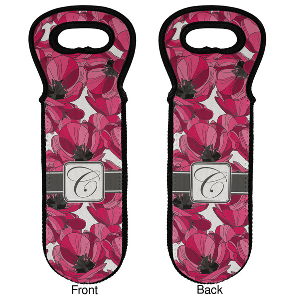 Tulips Wine Tote Front & Back