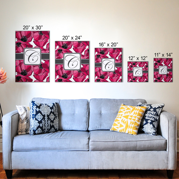 Tulips Wood Prints - Size Comparison