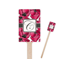 Tulips 6.25" Rectangle Wooden Stir Sticks - Single Sided (Personalized)
