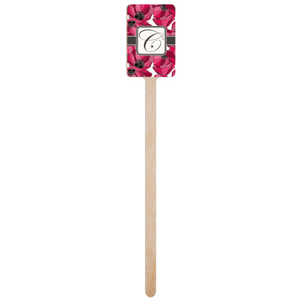 Tulips Wooden 6.25" Stir Stick - Rectangular - Single Stick