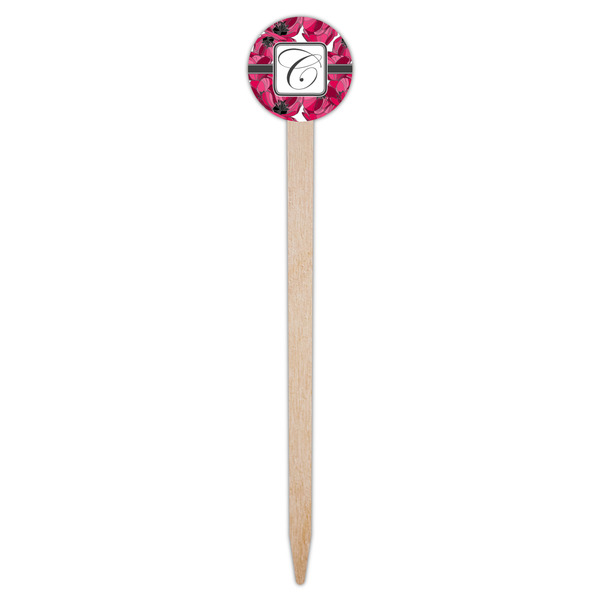 Tulips Wooden 6" Food Pick - Round - Single Pick