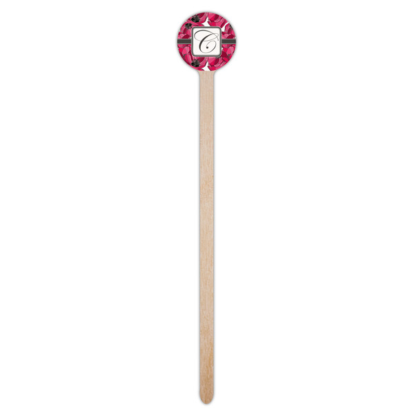 Tulips Wooden 7.5" Stir Stick - Round - Single Stick