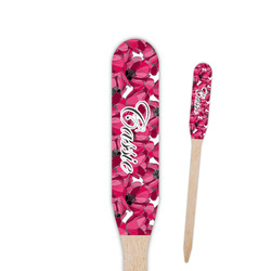 Tulips Paddle Wooden Food Picks - Double Sided (Personalized)