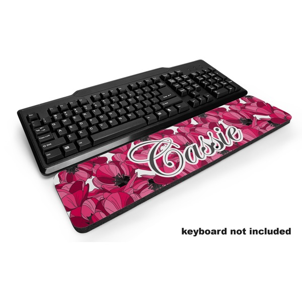 Custom Tulips Keyboard Wrist Rest (Personalized)