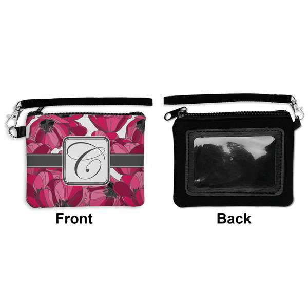 Tulips Wristlet ID Cases - Front & Back