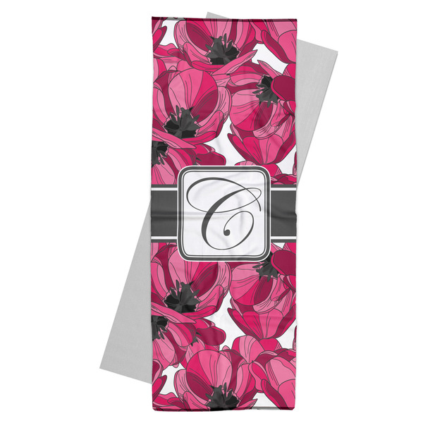 Custom Tulips Yoga Mat Towel (Personalized)