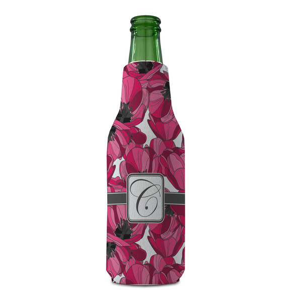 Tulips Zipper Bottle Cooler - FRONT (bottle)