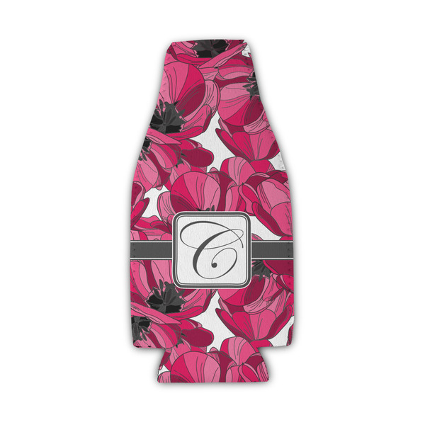 Tulips Zipper Bottle Cooler - Set of 4 - FRONT