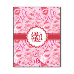 Lips n Hearts Wood Print - 11x14 (Personalized)