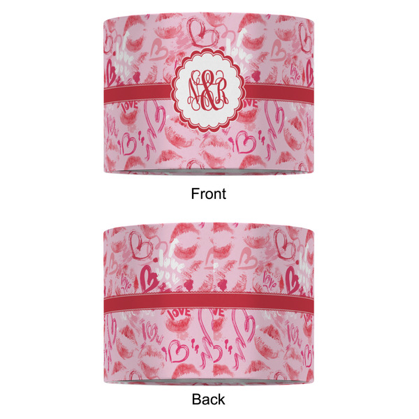Lips n Hearts 12" Drum Lampshade - APPROVAL (Fabric)