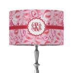 Lips n Hearts 12" Drum Lamp Shade - Fabric (Personalized)