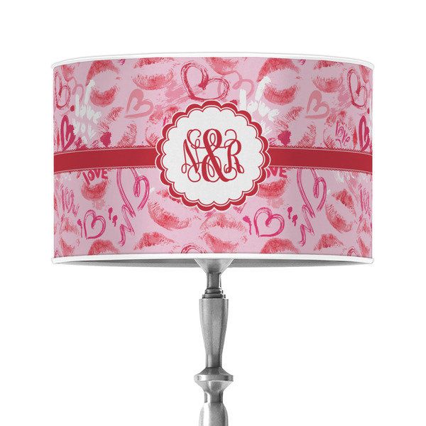 Custom Lips n Hearts 12" Drum Lamp Shade - Poly-film (Personalized)