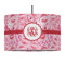 Lips n Hearts 12" Drum Pendant Lamp - Fabric (Personalized)