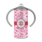 Lips n Hearts 12 oz Stainless Steel Sippy Cup (Personalized)