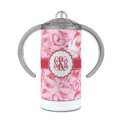 Lips n Hearts 12 oz Stainless Steel Sippy Cup (Personalized)