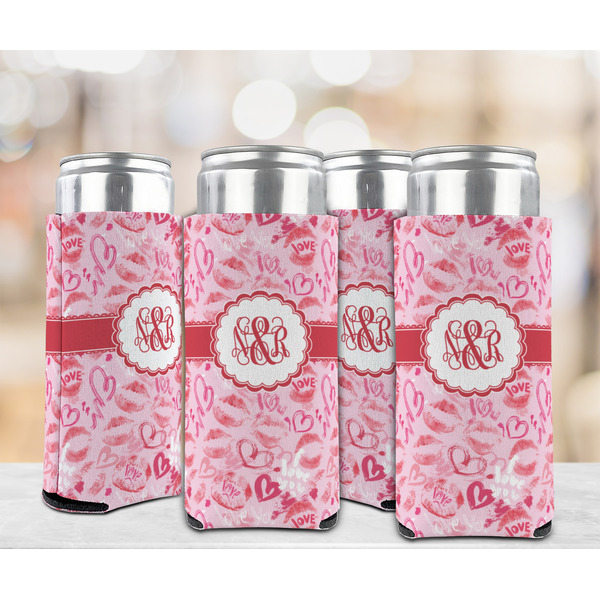 Lips n Hearts 12oz Tall Can Sleeve - Set of 4 - LIFESTYLE