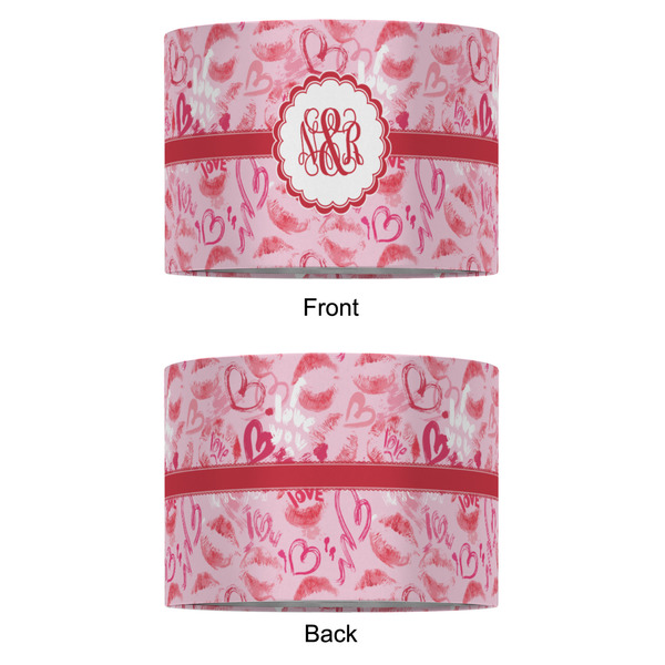 Lips n Hearts 16" Drum Lampshade - APPROVAL (Fabric)