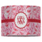 Lips n Hearts 16" Drum Lampshade - FRONT (Fabric)