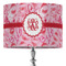 Lips n Hearts 16" Drum Lampshade - ON STAND (Fabric)