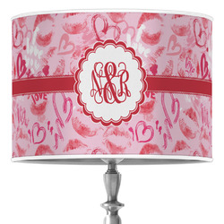 Lips n Hearts 16" Drum Lamp Shade - Poly-film (Personalized)