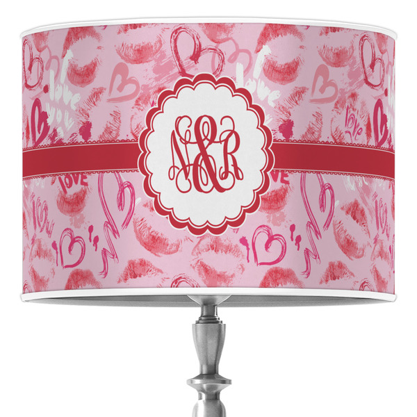 Custom Lips n Hearts 16" Drum Lamp Shade - Poly-film (Personalized)
