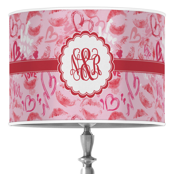 Custom Lips n Hearts Drum Lamp Shade (Personalized)