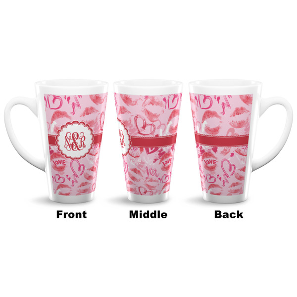 Lips n Hearts 16 Oz Latte Mug - Approval