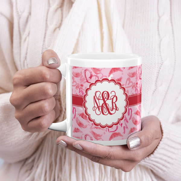Lips n Hearts 20oz Coffee Mug - LIFESTYLE