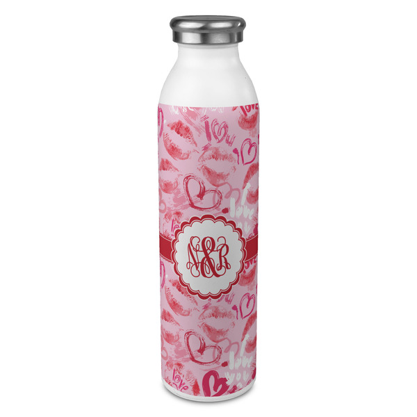 Custom Lips n Hearts 20oz Stainless Steel Water Bottle - Full Print (Personalized)