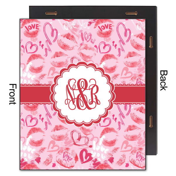 Lips n Hearts 20x24 Wood Print - Front & Back View