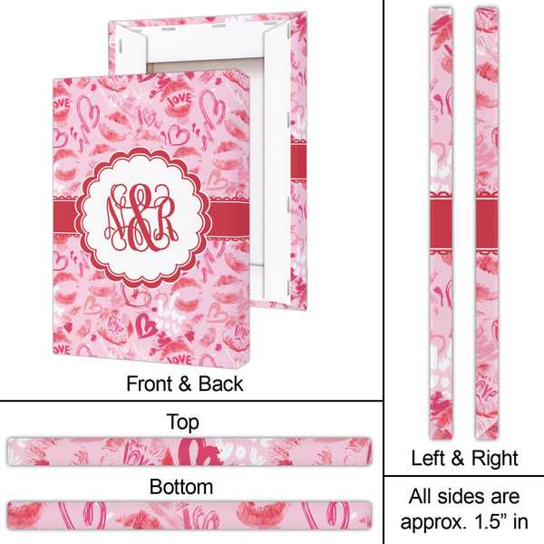 Lips n Hearts 20x30 - Canvas Print - Approval