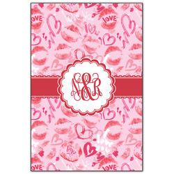 Lips n Hearts Wood Print - 20x30 (Personalized)