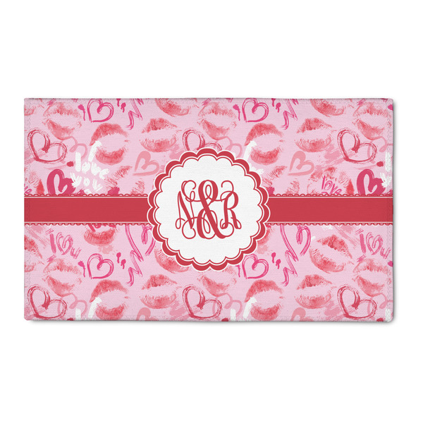 Custom Lips n Hearts 3' x 5' Indoor Area Rug (Personalized)