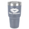 Lips n Hearts 30 oz Stainless Steel Ringneck Tumbler - Grey - Front