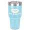 Lips n Hearts 30 oz Stainless Steel Ringneck Tumbler - Teal - Front