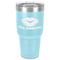 Lips n Hearts 30 oz Stainless Steel Tumbler - Teal - Single-Sided (Personalized)