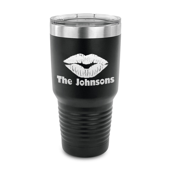 Custom Lips n Hearts 30 oz Stainless Steel Tumbler (Personalized)