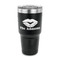 Lips n Hearts 30 oz Stainless Steel Tumbler - Black - Single Sided (Personalized)