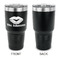 Lips n Hearts 30 oz Stainless Steel Ringneck Tumblers - Black - Single Sided - APPROVAL