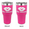 Lips n Hearts 30 oz Stainless Steel Ringneck Tumblers - Pink - Double Sided - APPROVAL