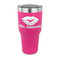 Lips n Hearts 30 oz Stainless Steel Ringneck Tumblers - Pink - FRONT