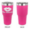 Lips n Hearts 30 oz Stainless Steel Ringneck Tumblers - Pink - Single Sided - APPROVAL