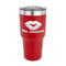 Lips n Hearts 30 oz Stainless Steel Ringneck Tumblers - Red - FRONT