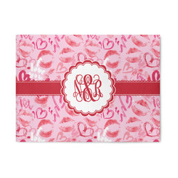 Lips n Hearts 5' x 7' Patio Rug (Personalized)