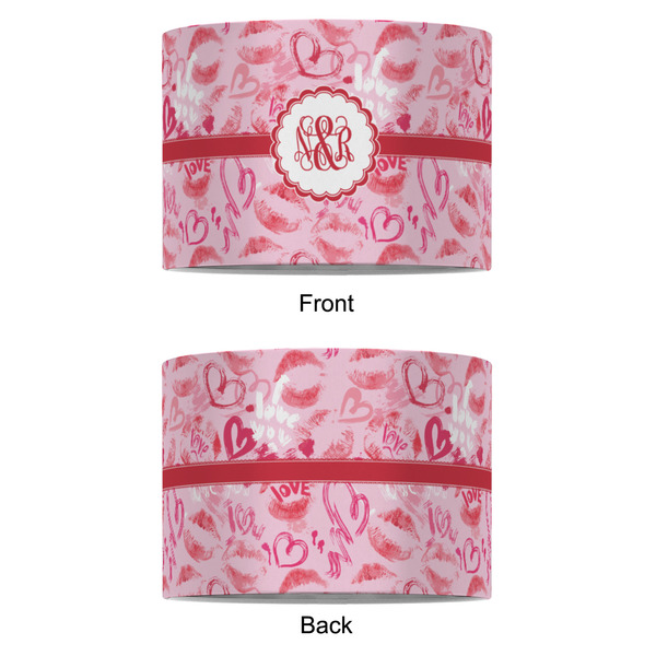 Lips n Hearts 8" Drum Lampshade - APPROVAL (Fabric)